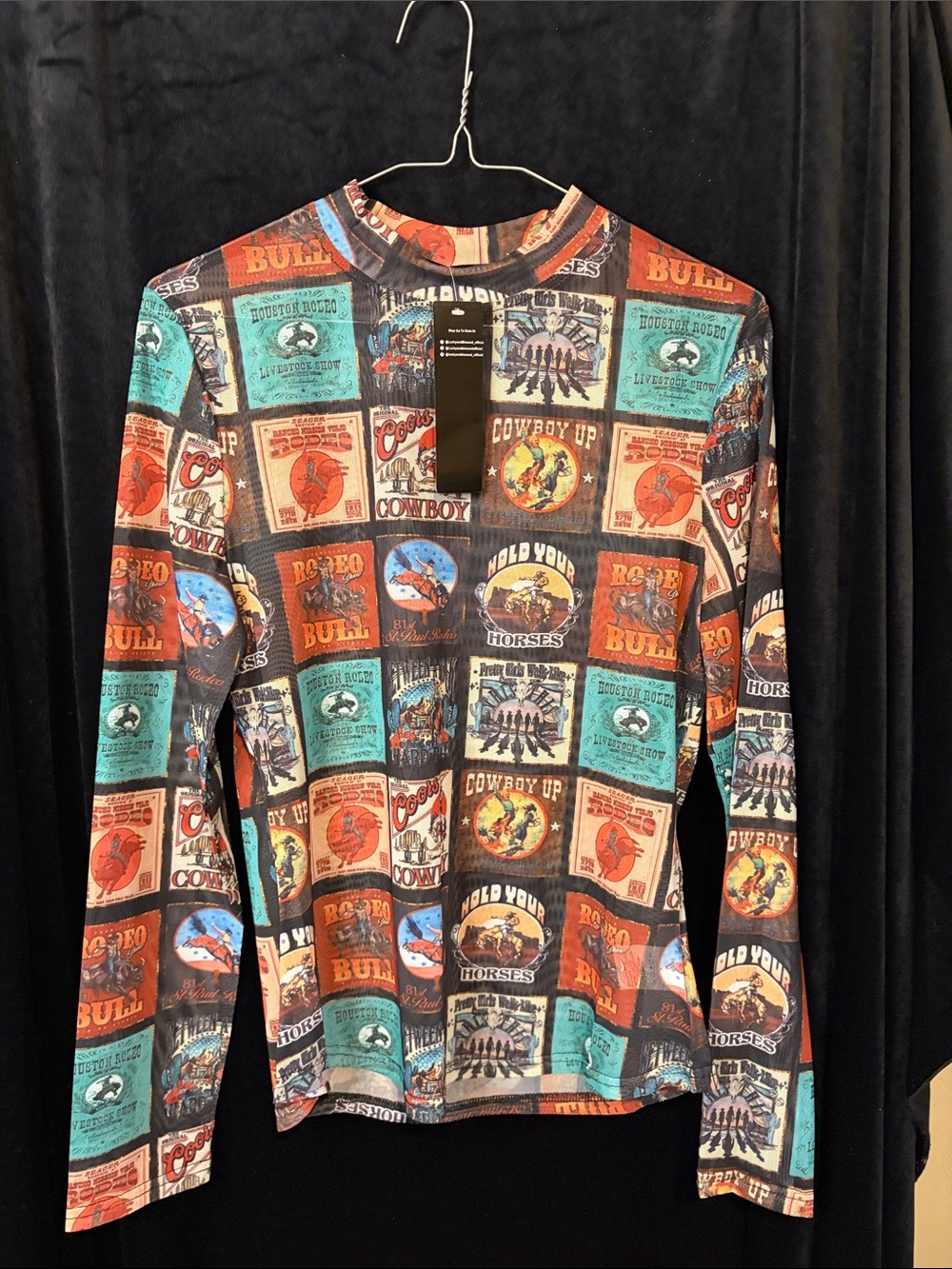 NWT Lucky & Blessed Cowboy mesh size small